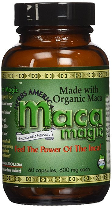 Organic Maca Magic - 60 Capsules, 600mg of Pure Magic!