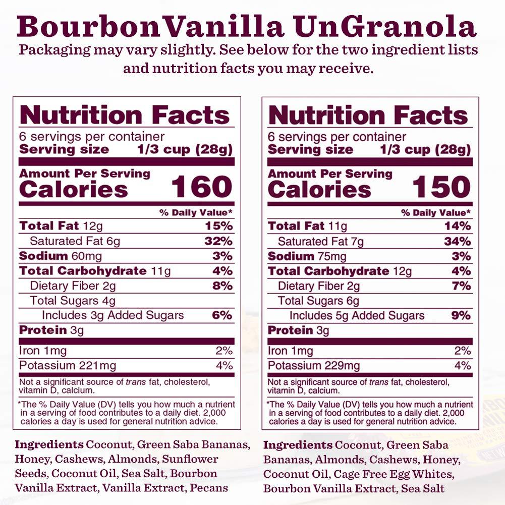Bubba's Fine Foods UNGRANOLA - 6oz Bourbon Vanilla Grain - Free Granola
