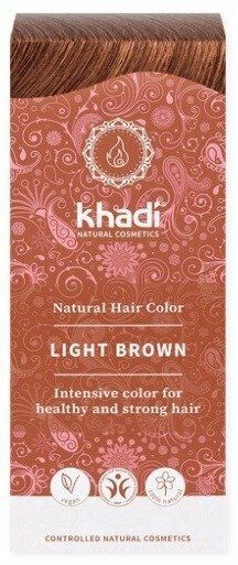 Khadi Natural Cosmetics - Enchanting Light Brown 3.5 oz Ayurvedic Hair Color, Natural & Plant-Based