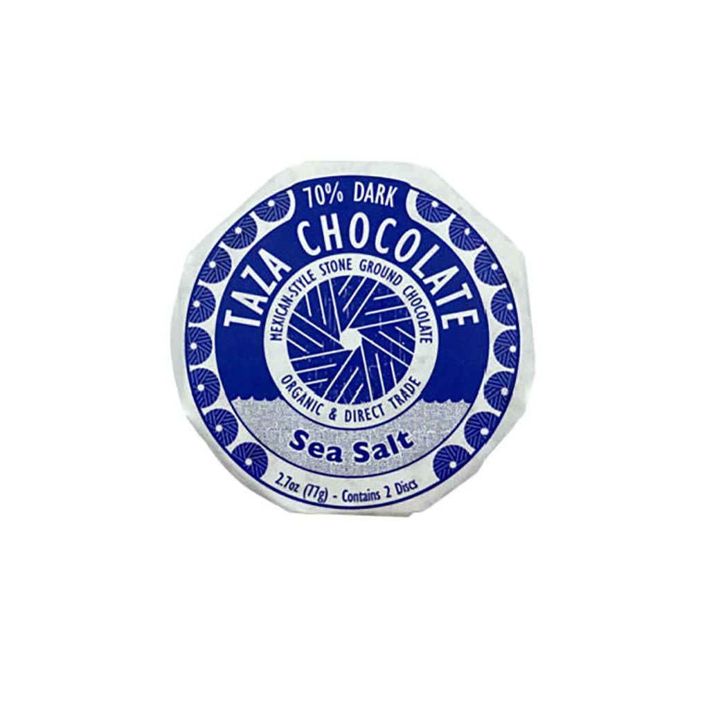 Taza Stone Ground Sea Salt Dark Chocolate Disc - 2.7oz