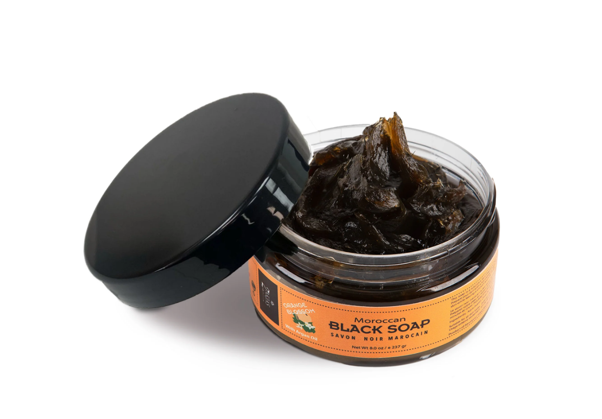 Zakia's Morocco 8oz Moroccan Black Beldi Soap - Indulge in Natural Luxury