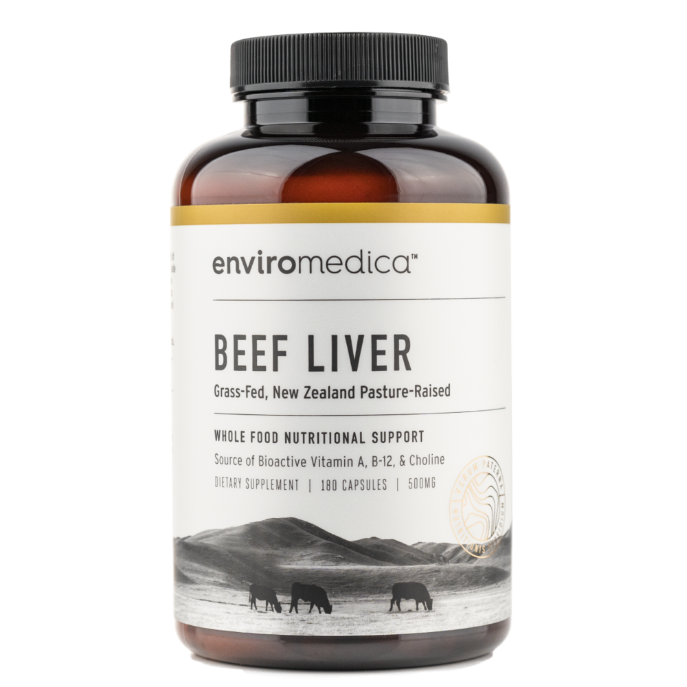 Enviromedica Pastured Beef Liver Capsules - 180 Count