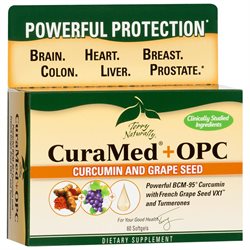 CuraMed OPC Curcumin & Grape Seed Softgels - 60 Count