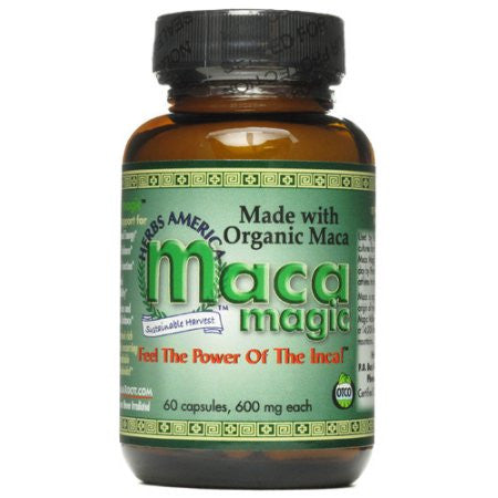 Organic Maca Magic - 200 Capsules of 600mg Pure Magic!