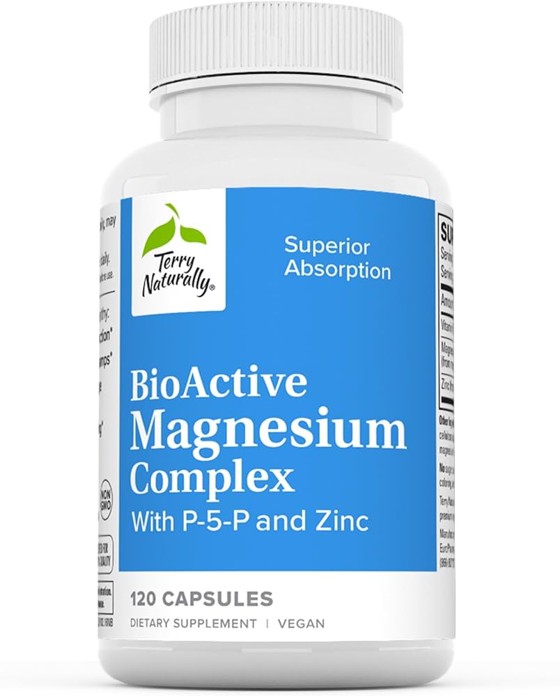 Terry Naturally's BioActive Magnesium Complex - 120 Vegetarian Capsules
