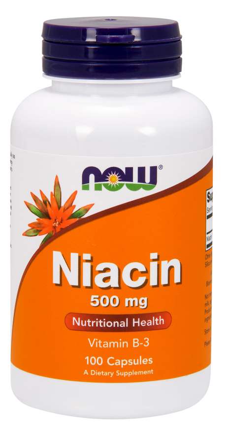 Now Foods Niacin 500mg - 100 Vegetarian Capsules of Essential Vitamin B-3 - Grab Yours Now!