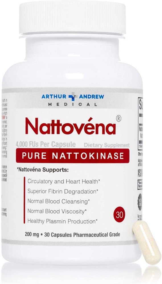 Nattovena - Premium Pure Nattokinase - 30 or 90 Capsules by Arthur Andrew Medical