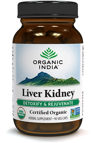 Organic India's Powerful Liver & Kidney Ayurvedic Blend - 90 Capsules