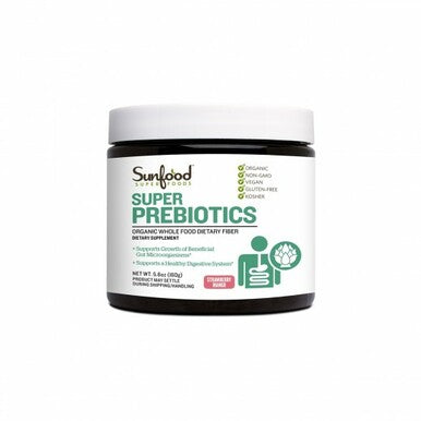 Sunfood Super Prebiotics 5.6 oz Organic Whole Food Dietary Fiber Powder