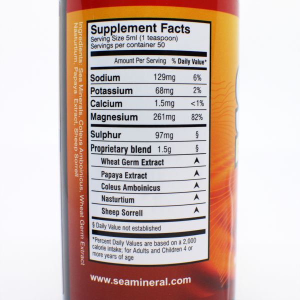 Supa Yew 8oz - Ocean-Derived Sea Minerals: A Nutritional Powerhouse