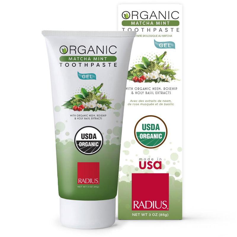 Radius Organic Matcha Mint Toothpaste Gel - 3 oz