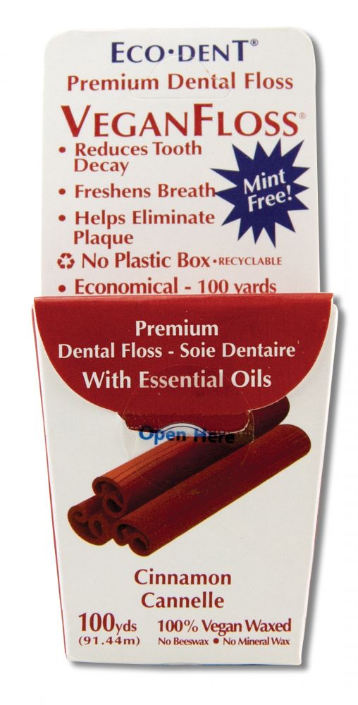 ECO-DENT Vegan Cinnamon Dental Floss - A Gentle Oral Care Essential