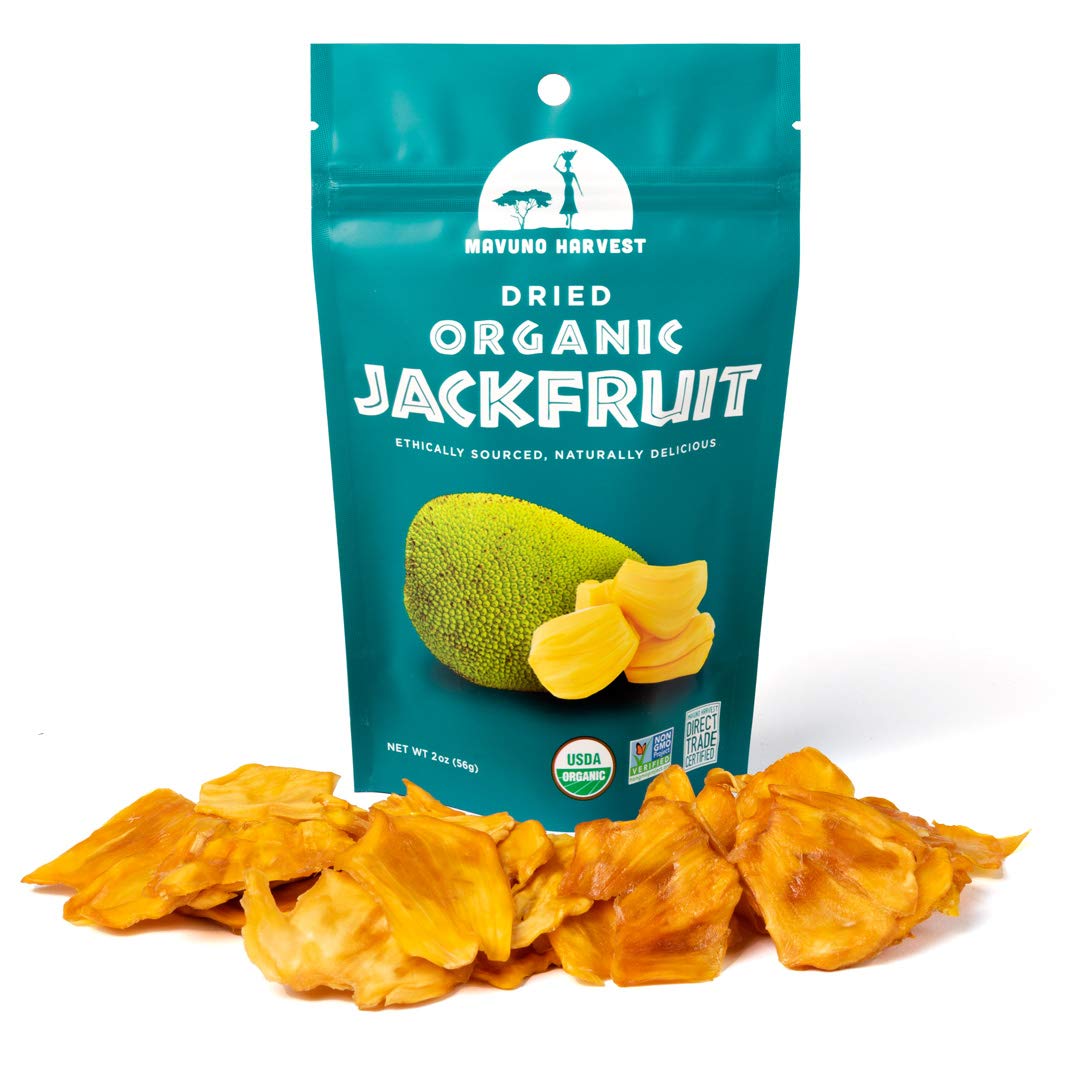 Irresistible Dried Organic Jackfruit - 2oz Resealable Bag by Mavuno Harvest