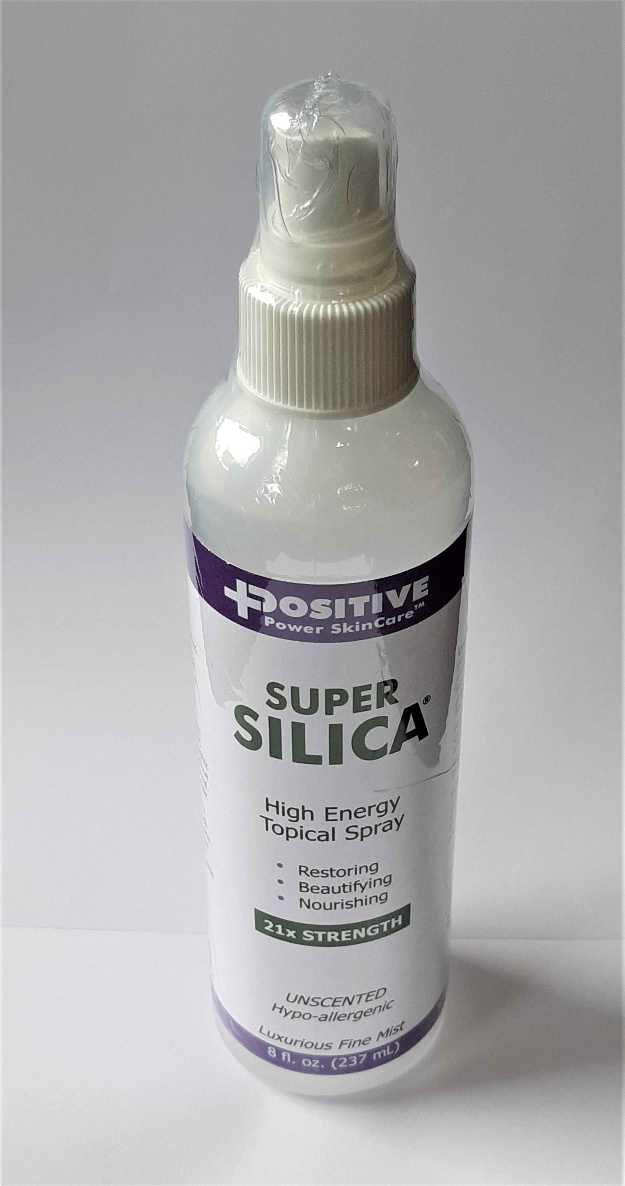 SUPER SILICA - HIGH ENERGY TOPICAL SPRAY 8 FL OZ - POSITIVE POWER NUTRITION: Transform Your Skin, Hair & Nails!