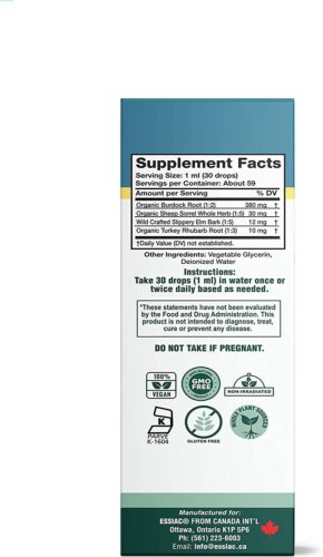 Essiac International's Alcohol-Free Daily Drops - 2 oz