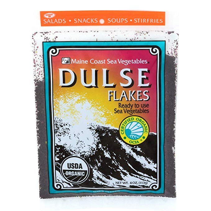 4oz Maine Coast Dulse Flakes - Ready-to-Use Organic Sea Vegetable