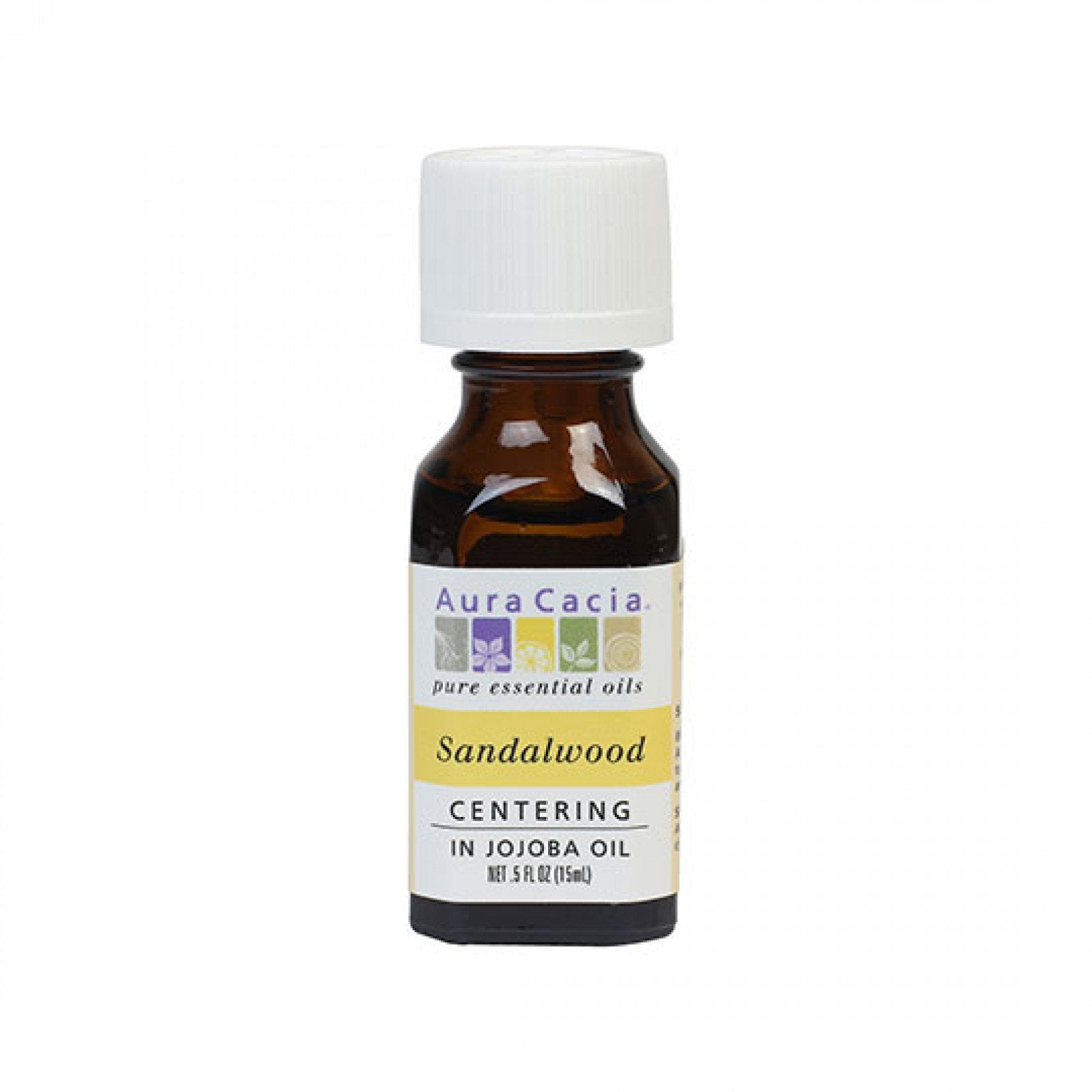 Auracacia Sandalwood with Jojoba Essential Oil - 0.5 fl oz