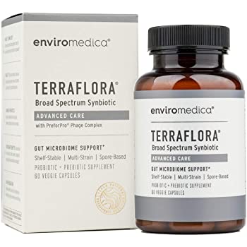 Terraflora Advanced Care - 60 Vegetarian Capsules by ENVIROMEDICA: Your Gut's Best Friend!