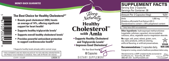 Terry Naturally Amla for Healthy Cholesterol - 60 Capsules
