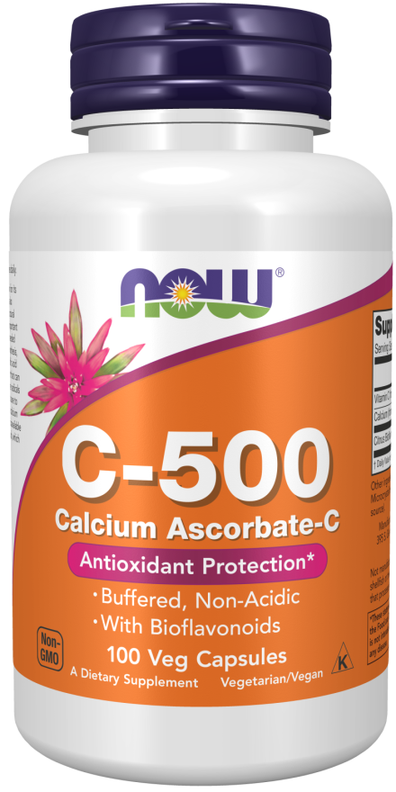 NOW Foods C-500 Calcium Ascorbate - 100 Capsules: Boost Your Immunity!
