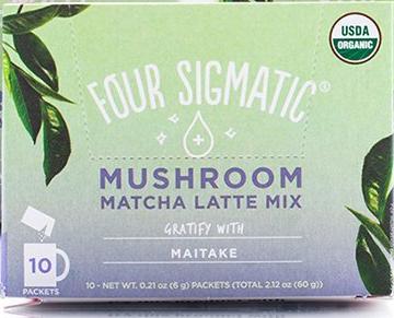 Indulgent Mushroom Matcha Latte with Maitake by Four Sigma Foods