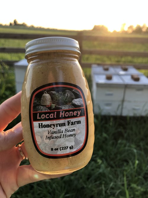 Indulgent Vanilla Bean Infused Creamed Honey by Honey Run Farms
