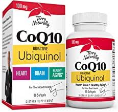 Terry Naturally's BioActive Ubiquinol CoQ10 - 60 Softgels for Optimal Health