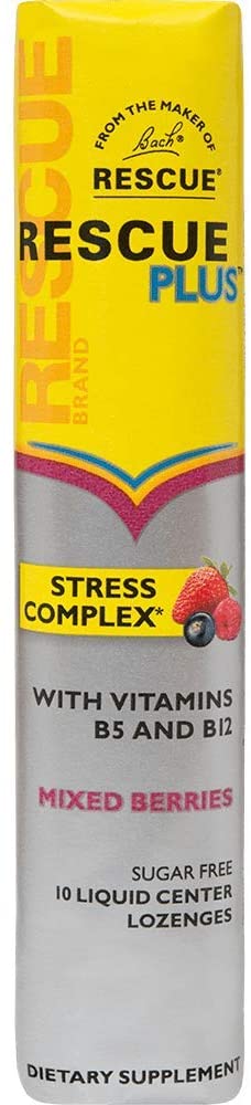 RESCUE PLUS Liquid Lozenges - Stress Complex 10-Pack Mixed Berry - Bach Remedies