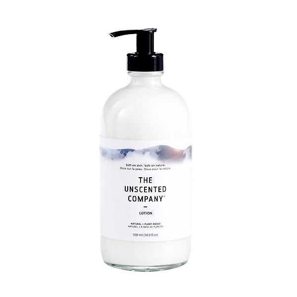 16.9oz Unscented Luxury Lotion in Glass Bottle with Pump - The Unscented Company