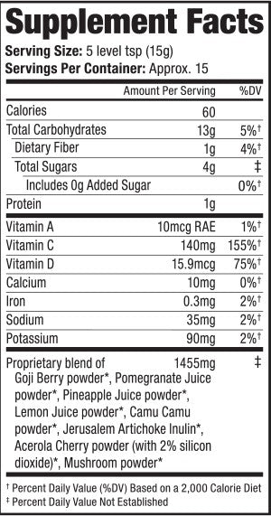 Sunfood Wellness Super Blend - Organic Immunity Boosting Blend - 8 oz Resealable Bag