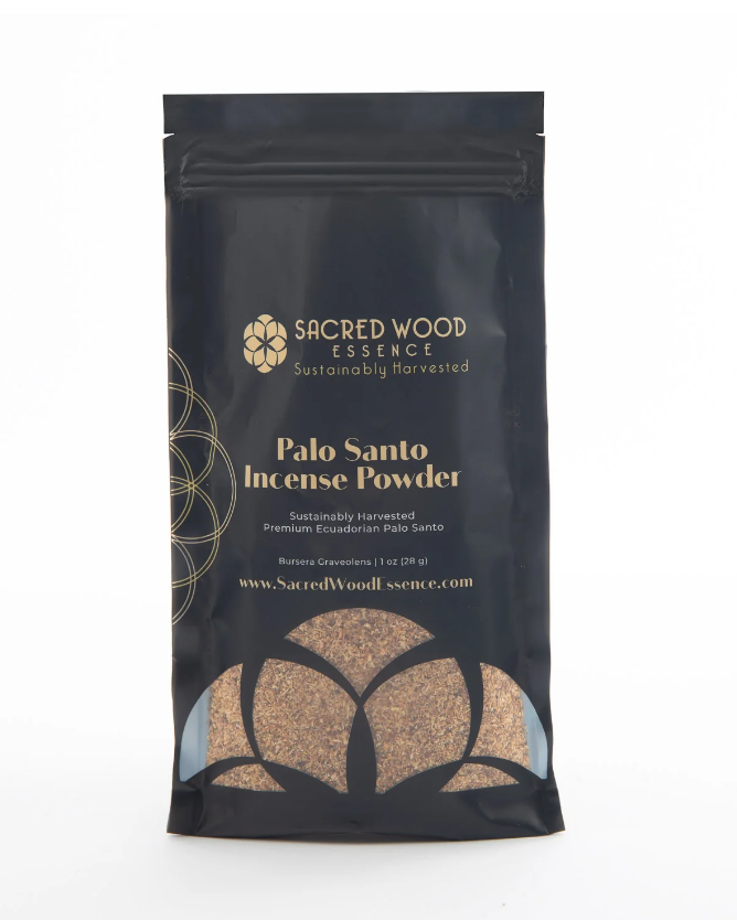 28g Premium Ecuadorian Palo Santo Incense Powder - Sustainably Harvested Sacred Wood