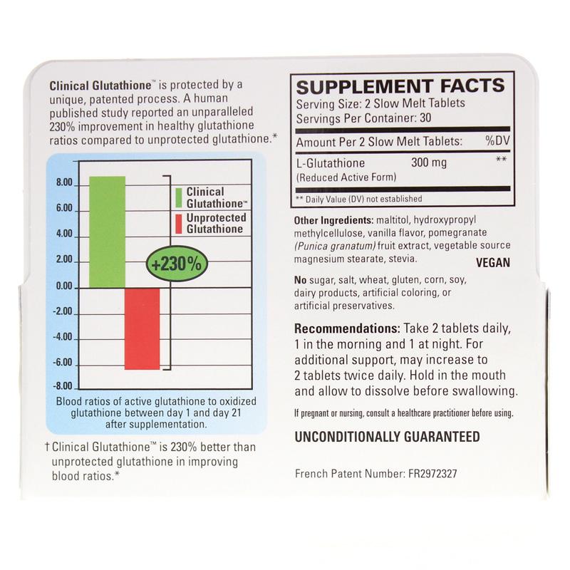 Terry Naturally's Clinical Glutathione - 60 Slow Melt Tablets
