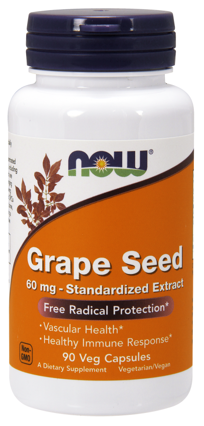 Now Grape Seed Antioxidant 60mg - 90 vCaps