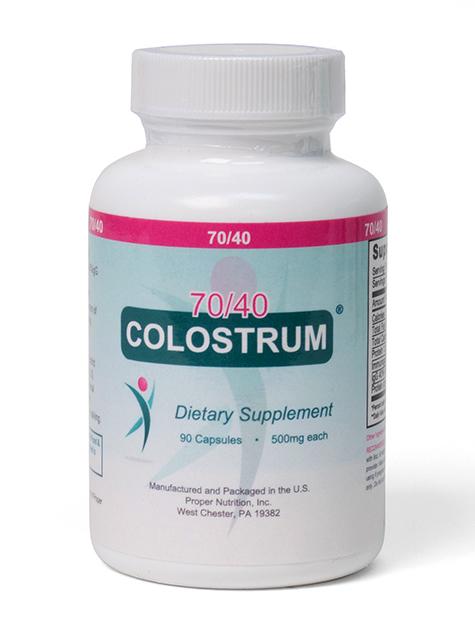 Proper Nutrition's Colostrum 70/40 - 500mg 100 Gelatin Capsules: Your Key to Optimal Health