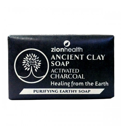 Zion Health Ancient Clay Activated Charcoal 6 oz Soap Bar