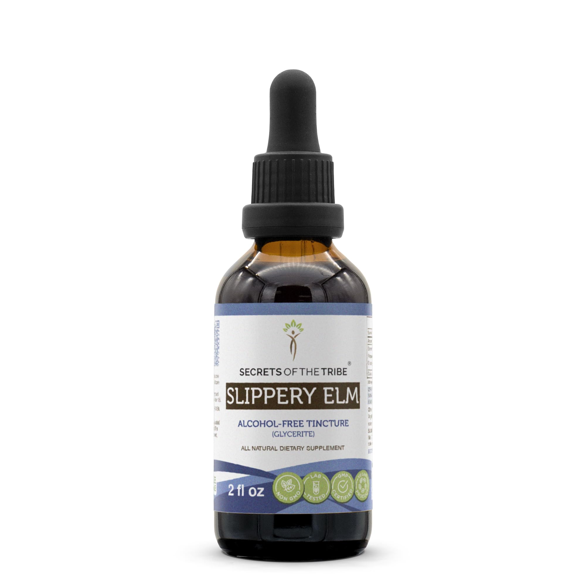 Secrets of the Tribe: 2oz Alcohol-Free Slippery Elm Herbal Extract - A Natural Wellness Elixir