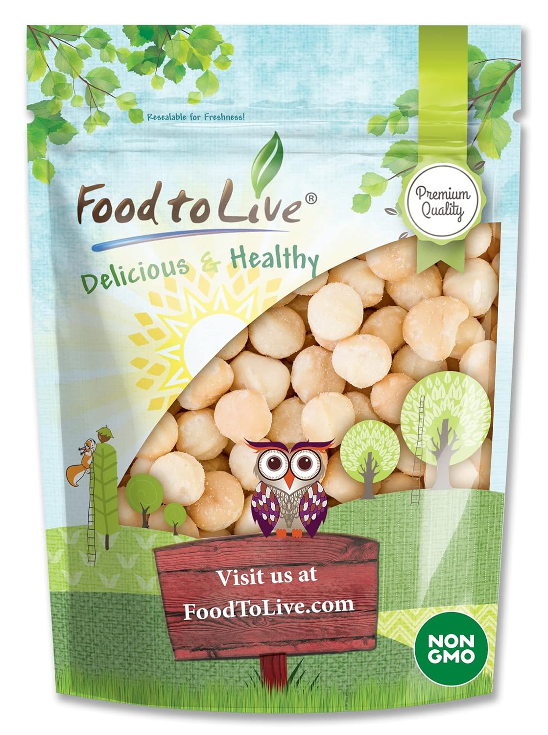 Foods To Live 8oz Macadamia Nuts - A Nutty Delight!
