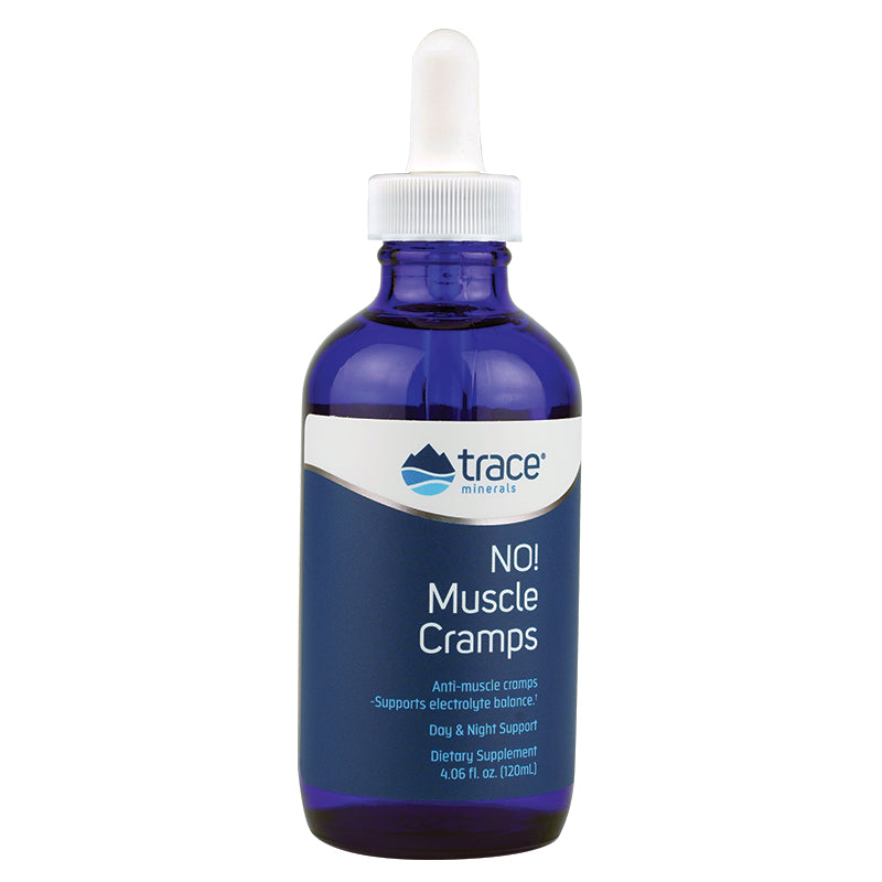 NO! Muscle Cramps 4 oz - Electrolyte Support for Healthy Muscles by Trace Minerals Research