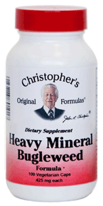 Christopher's Formulas Heavy Mineral Bugleweed - 100 Vegetarian Capsules for Powerful Detox Support