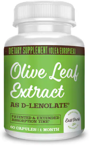 East Park Research's Olive Leaf Extract 60 Vegetarian Capsules - d-Lenolate 120mg: Your Immunity Shield!