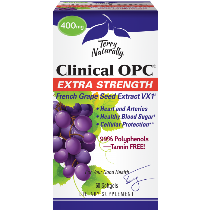 Terry Naturally's Clinical OPC Extra Strength 400mg - 60 Softgels