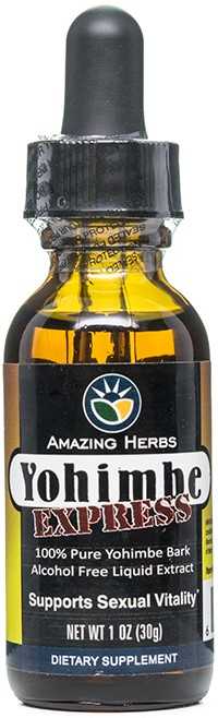 Yohimbe Express - 1 oz Potent Yohimbe Herb Extract by Amazing Herbs - A Must-Have!