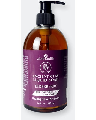 Zion Health Ancient Clay Elderberry Liquid Soap - 16 oz
