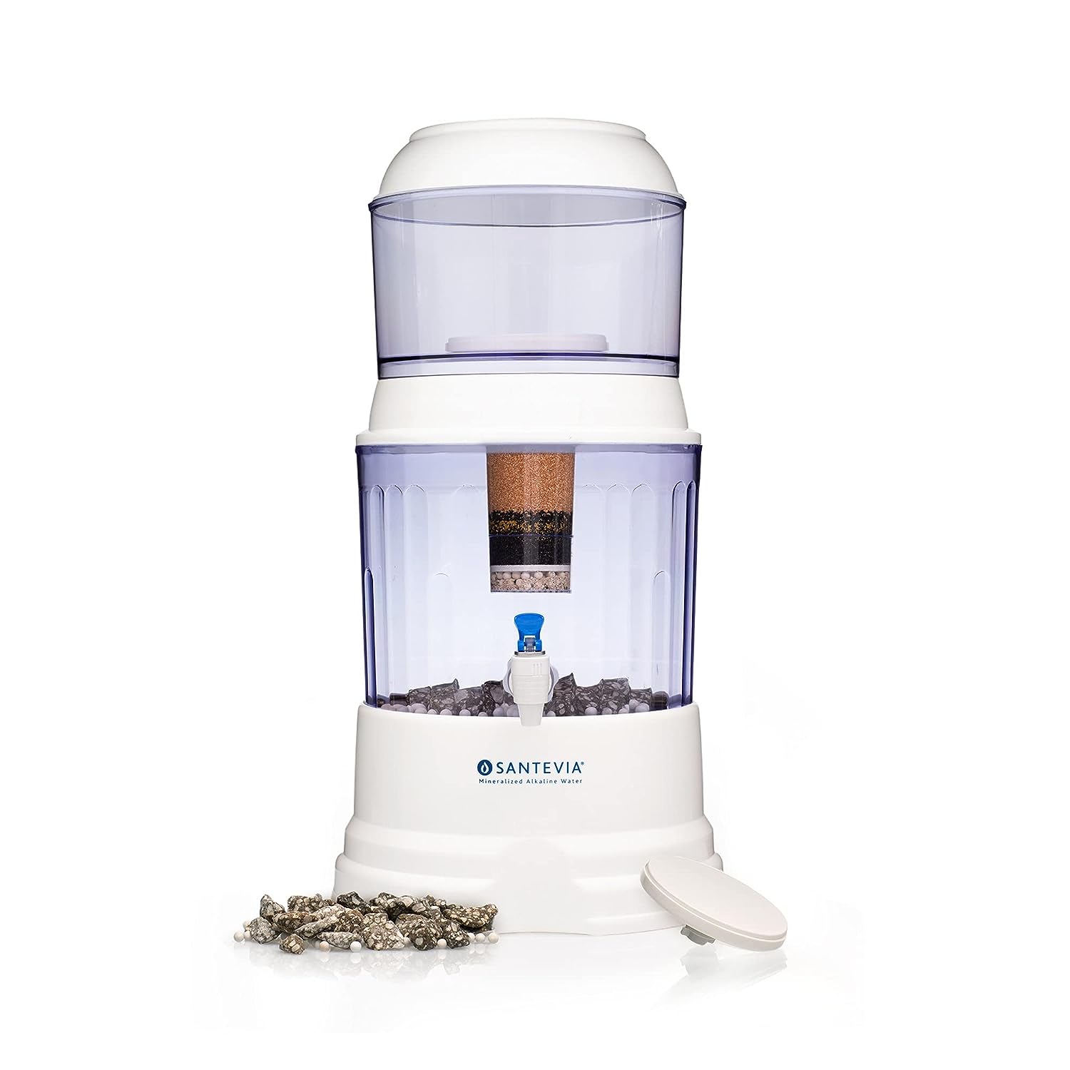Santevia Gravity Water System with Fluoride Removal Filter - Transform Your Water!