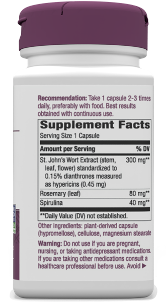 Nature's Way St. Johns Wort - 90 Vegan Capsules for a Positive Mood