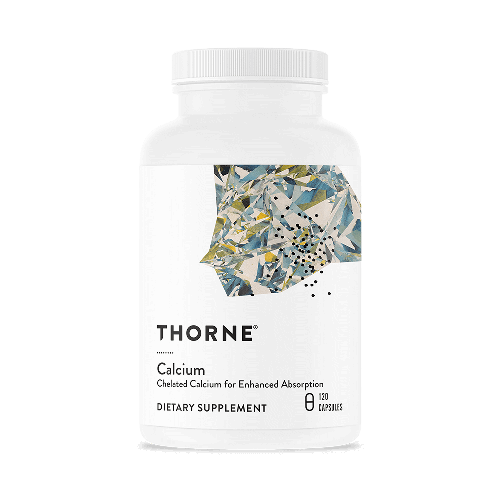 Thorne Chelated Calcium Capsules - 120 Count for Optimal Absorption