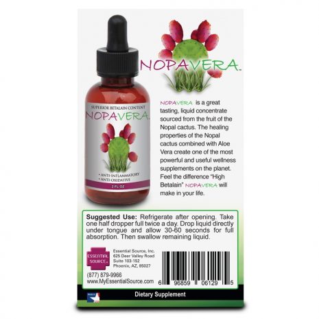 NOPAVERA - Nopal Cactus Liquid Supplement (2 oz) - Your Essential Wellness Elixir
