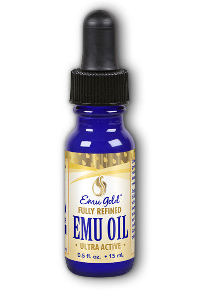 Emu Gold - Premium 0.5 oz Glass Dropper of Ultra - Active, High - Quality Emu Oil
