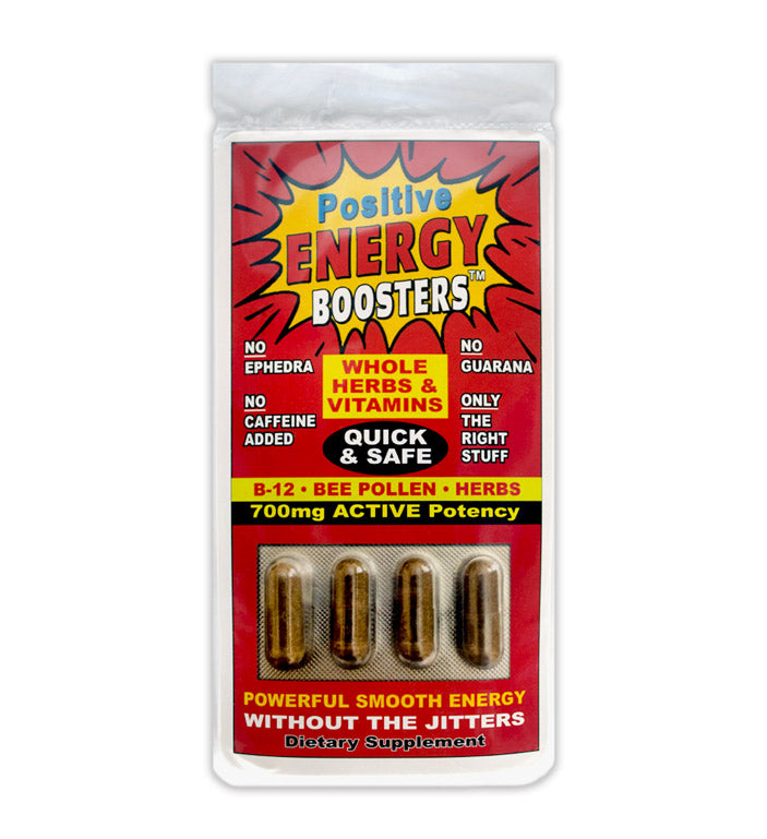 Positive Energy Boosters - 4 Capsule Pack by Positive Power Nutritionals