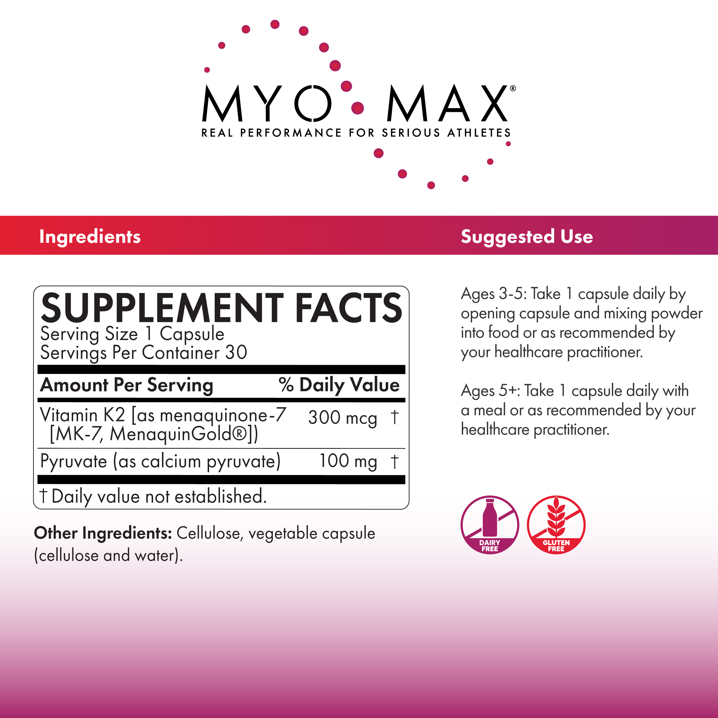 Myo Max 30 Vegetarian Capsules: Unleash Your Mitochondrial Power - Microbiome Labs